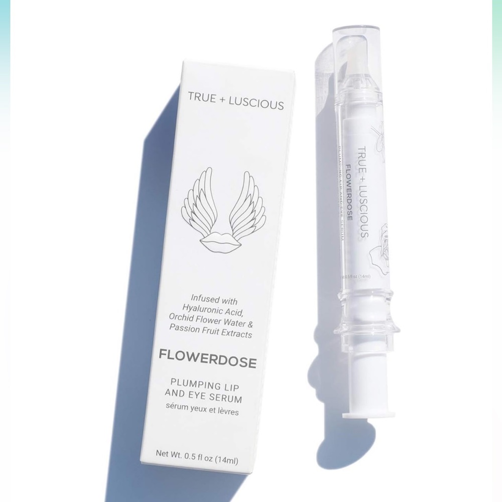True + Luscious Flowerdose Lip & Eye Serum – 2-in-1 Lip Plumping & Eye Serum